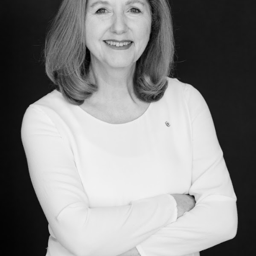 Mary Gordon black and white portrait